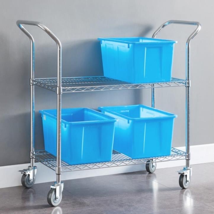 2 qatlamli esd trolley